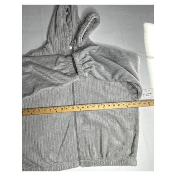 Life Rocks Gray Hooded Zip-Up Jacket With Headband Accessory Size XL - Picture 13 of 14